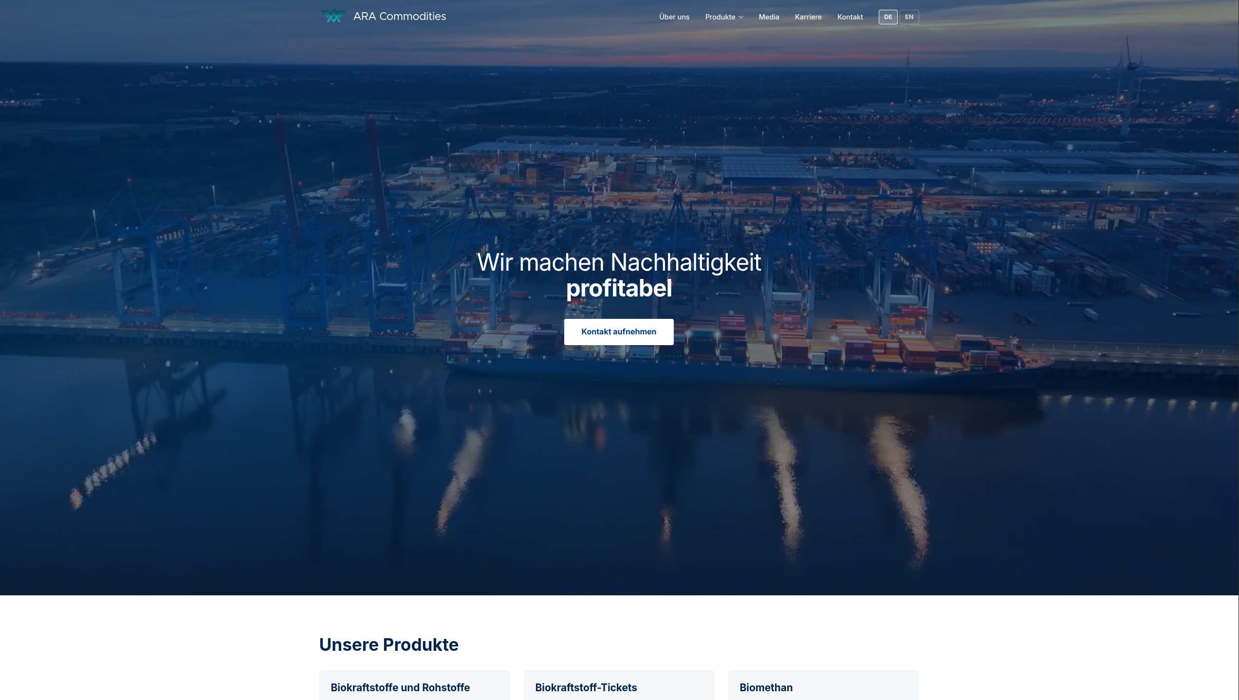ARA Commodities Website