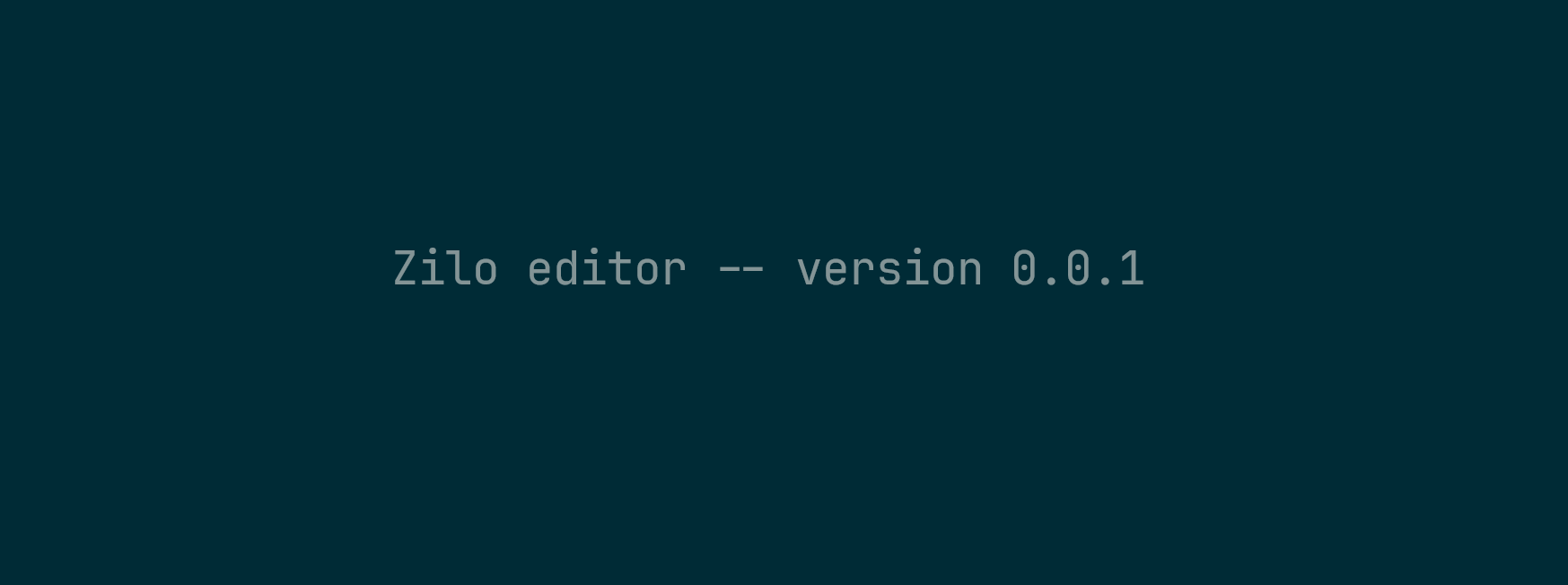 Zilo Text Editor